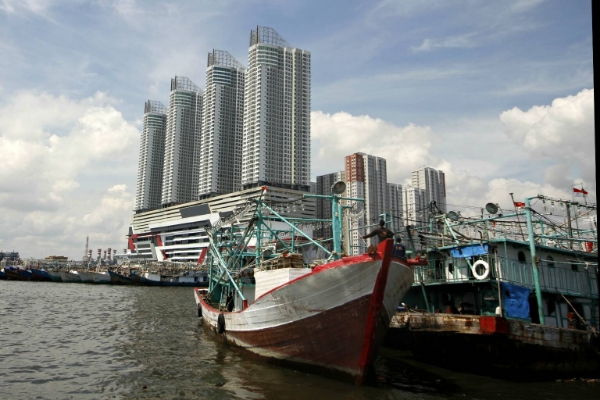 Waterproofing membrane bakar, Injeksi Epoxy di  Pelabuhan Muara Angke, Jakarta