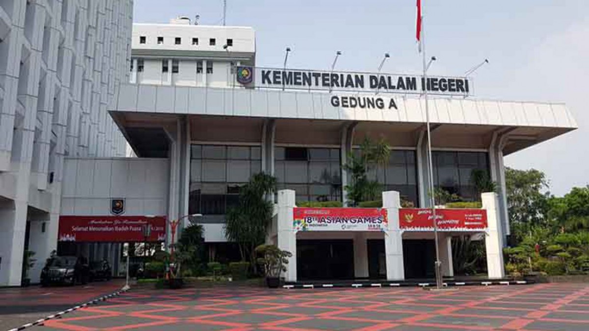 Grouting di  Kantor Kementerian dalam negeri , Jakarta